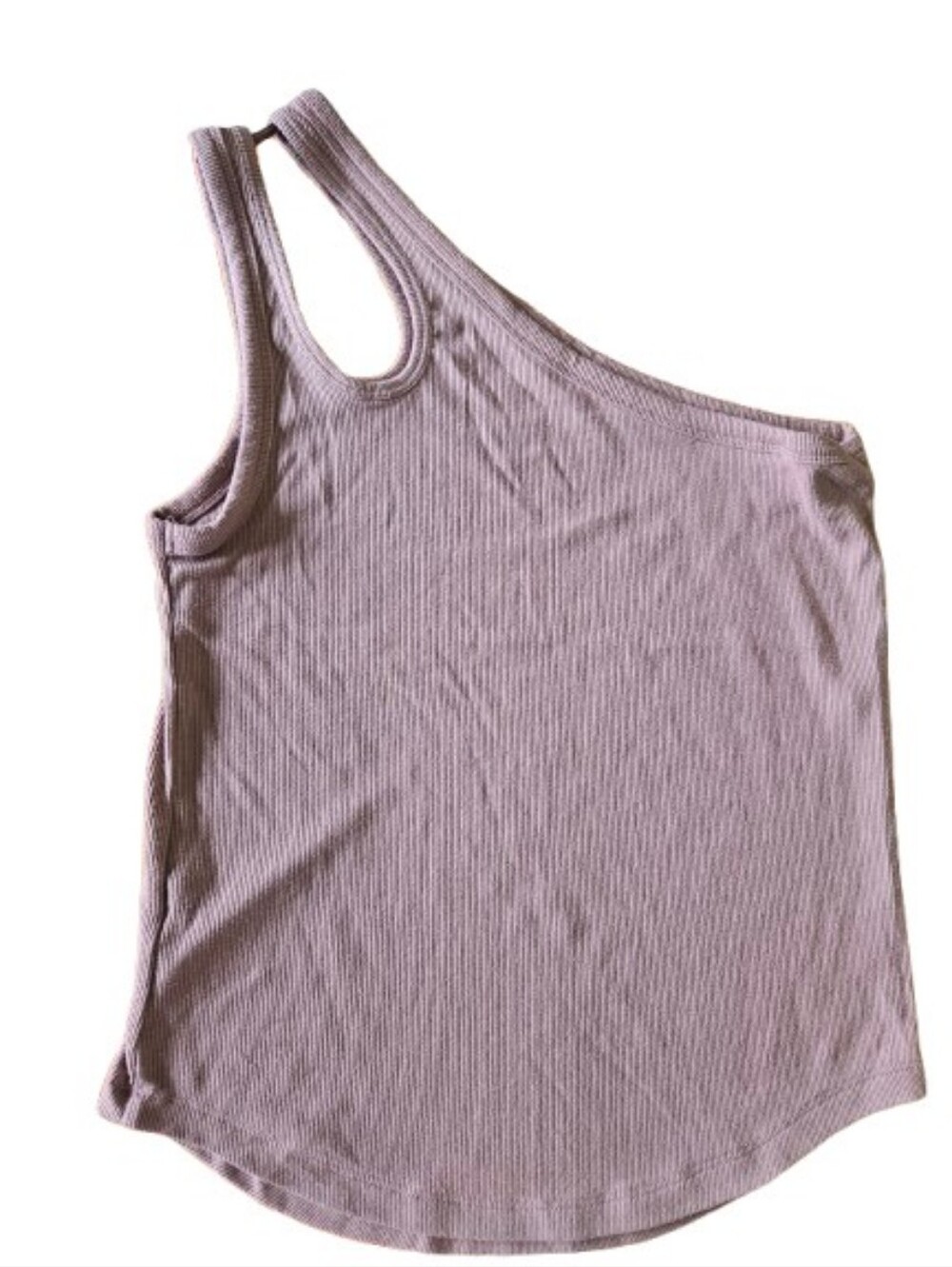 Old Navy One-Shoulder Ribbed Tank Top - Mauve Pink